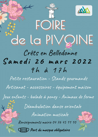 Foire de la pivoine 2022 Crêts en Belledonne