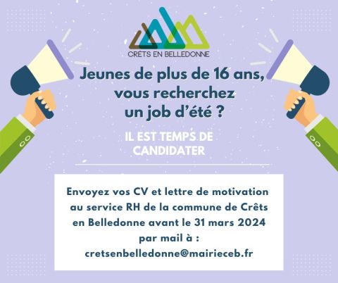 Jobs d'été 2024