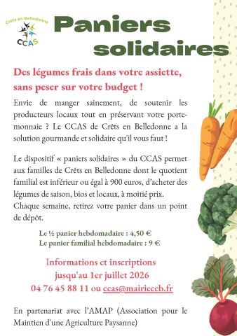 Flyer paniers solidaires