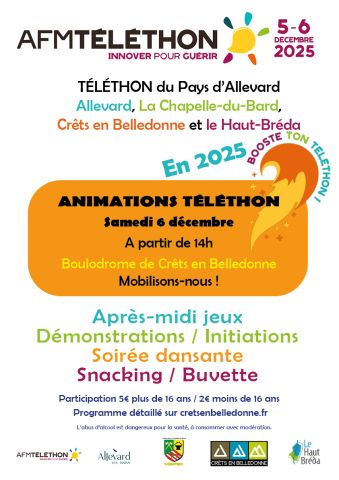Visuel du Téléthon du Pays d'Allevard