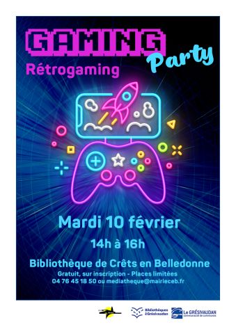 Animation retrogaming à la médiathèque de Crêts en Belledonne