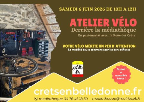 Un atelier vélo éphémère à la médiathèque