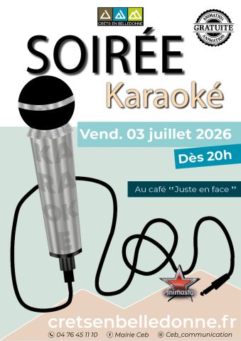 Soirée karaoké au café Juste en face 