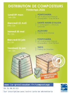 Distribution de composteurs