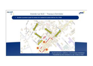 travaux d’enrobés de la Grande rue