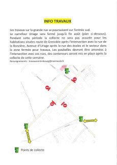 INFO TRAVAUX GRANDE RUE