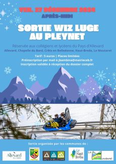 sortie Wiz luge