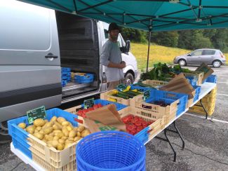 La ferme de Carrajat au marché du jeudi de 16h à 19h à Morêtel-de-Mailles