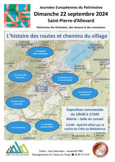 Journée du patrimoine à Crêts en Belledonne dimanche 22 septembre 2024