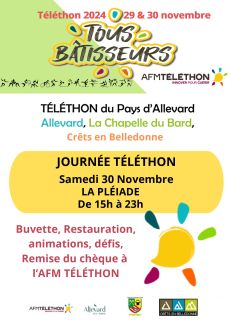 Affiche du Téléthon 2024
