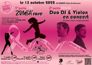 Affiche Zumba Rose + Soirée