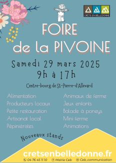 Foire de la pivoine - 29 mars 2025 - 38830