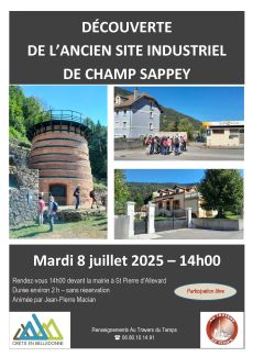 Affiche visite guidée champ sappey