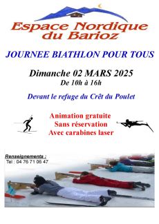 JOURNEE BIATHLON au refuge du Crêt du poulet