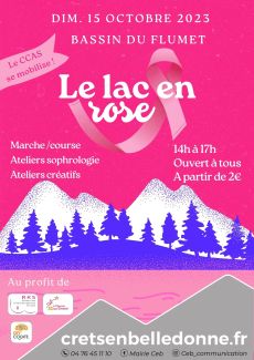 Le lac en rose - Octobre rose
