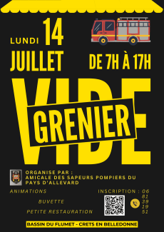 Vide-greniers DU 14/07/2025