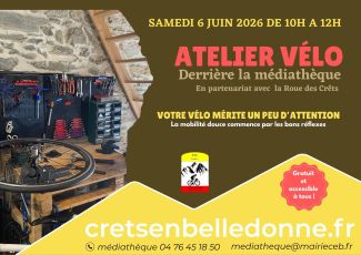 Un atelier vélo éphémère à la médiathèque