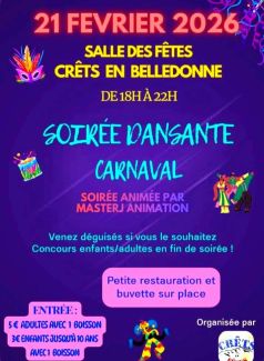 Soirée dansante carnaval