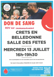 Affiche don du sang